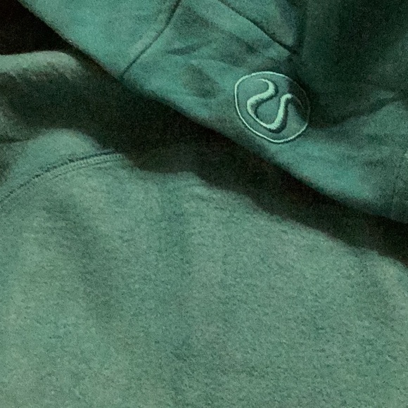 Lululemon full-zip teal scuba Hoodie.(size 10) - Picture 6 of 6